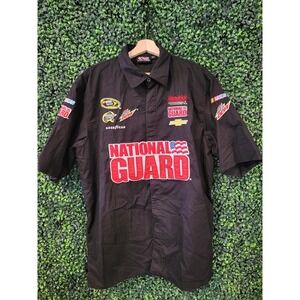 vtg y2k DALE EARNHARDT JR Pit Button Up // racing nascar motorsport pit crew